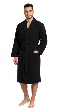 Pánsky župan Vestis Saimaa Black Beauty Waffle XL