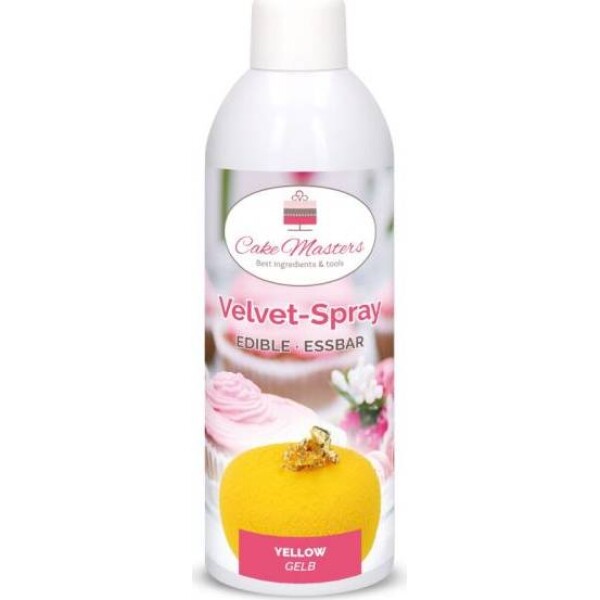 Žltý sprej Velvet, 400 g - Cake Masters - Cake Masters