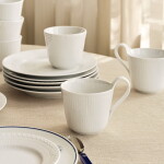 Royal Copenhagen Porcelánový tanier White Fluted 22 cm