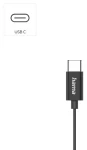 HAMA Classy čierna / Slúchadlá do uší - štuple / mikrofón / USB-C / 1,2 m (221785)