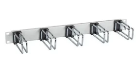 EFB 19" sivý / Vyväzovací panel / 1U / 5x úchytka pre LWL káble (699982.1)