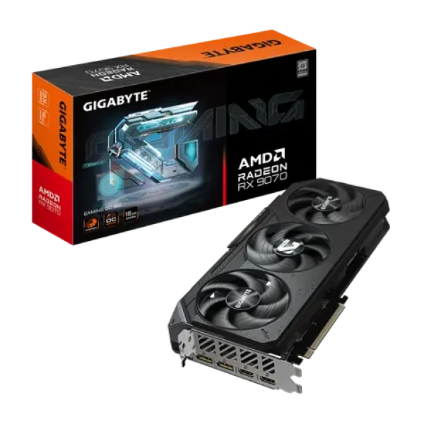 GIGABYTE Radeon RX 9070 GAMING OC 16GB / 2700 MHz / 16GB GDDR6 / 256-bit / 1x HDMI + 3x DP / 750W (8+8) (GV-R9070GAMING OC-16GD)