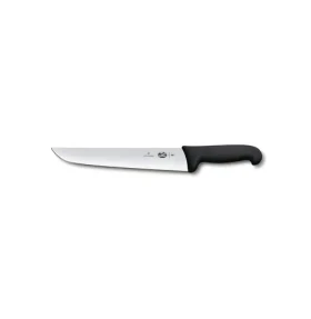 VICTORINOX Fibrox 28 cm čierna / Porážací nôž / Hladké ostrie / Fibrox rukoväť (5.5203.28)