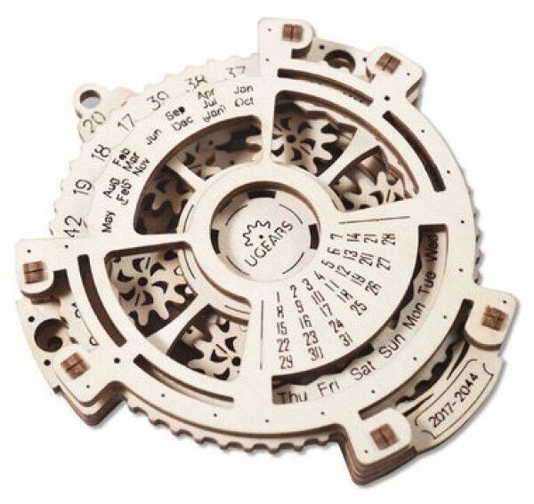 Ugears 3D drevené mechanické puzzle Kalendár