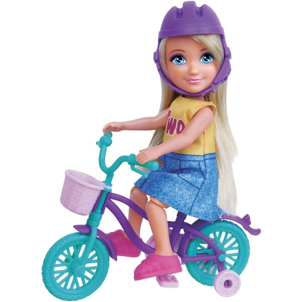 Bábika KATKA s bicyklom