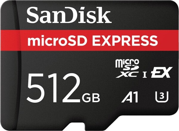SanDisk Express MicroSD 512 GB Class 10 UHS-I/U3 A1 V30 (SDSQXFN-512G-GN4NN)