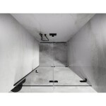 MEXEN/S - Lunar-F skladacie sprchové dvere pravé 90, transparent, grafit metal 836-090-000-95-00-P