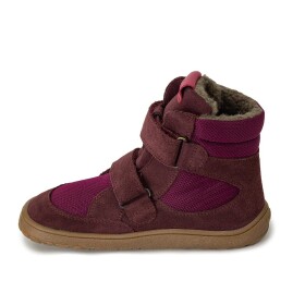 Dievčenská zimná barefoot obuv TEX WINTER Bordeaux, Froddo, G3160233-7, červená - 23