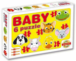 DOHÁNY Baby puzzle Zvieracie hlavičky 6v1