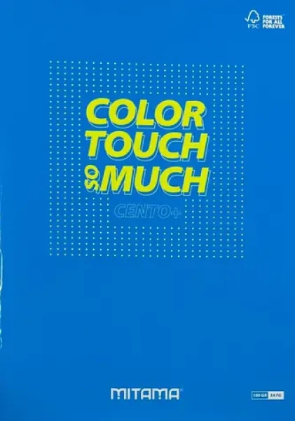 Mitama Color Touch svetlo modrá / Zošit / A4+ / Linkovaný / 52+2 listov (62172-90125)