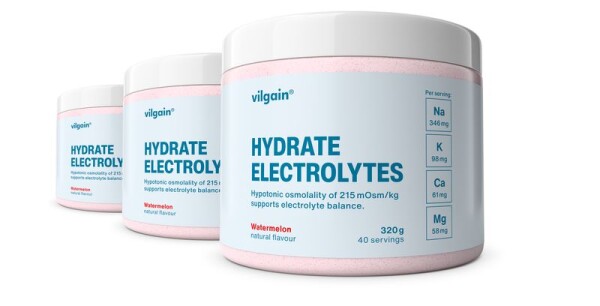 Vilgain Elektrolyty – 3× melón 320 g