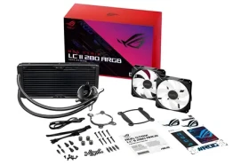 Asus ROG STRIX LC II 280 ARGB čierna / Komplet vodného chladenia CPU / 2x 140mm / ARGB (90RC00C1-M0UAY1)