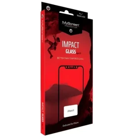 MyScreen Protector ImpactGLASS Edge3D iPhone Xs Max/11 Pro Max čierna / Ochranné sklo / Anti-shock / 8H tvrdenia (M3978IMPG 3D BLACK)