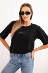 Dámska bavlnená blúzka s potlačou Minimal black UNI