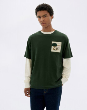 Thinking MU House Bottle Green Aaron Tee GREEN XL