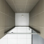 H K - Sprchové otočné dvere MONO D1 80 × 185 – číre sklo, chróm SE-MONOD180