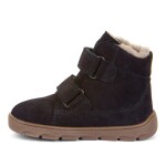 Chlapčenské zimné barefoot topánky ZERU TEX FURRY Dark blue, Froddo, G2110149, tmavomodrá - 28