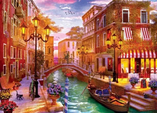 EUROGRAPHICS Puzzle Západ slnka NAD Benátkami