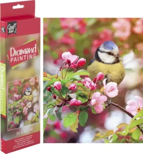 GRAFIX Diamantové maľovanie Sýkorka na vetve