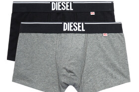 Pánske boxerky 2ks Diesel XL černá/šedá