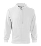 Trendy mikina na zips Pánske biele M