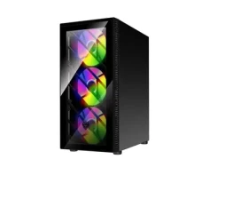 Fortron CMT192 čierna / ATX / 1x USB3.0 + 2x USB2.0 / 4X 120mm / bez zdroja / priehľadná bočnica / RGB podsvietenie (POC0000156)