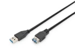 Digitus čierna / Predlžovací kábel USB 3.0 AA / 3 m (AK-300203-030-S)