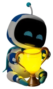 PALADONE Astrobot svetlo 3D / Stolová lampa / 2x AA (PP14343ABEPM)