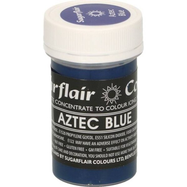 Gélová farba Aztec blue pastelová 25 g - Sugarflair - Sugarflair