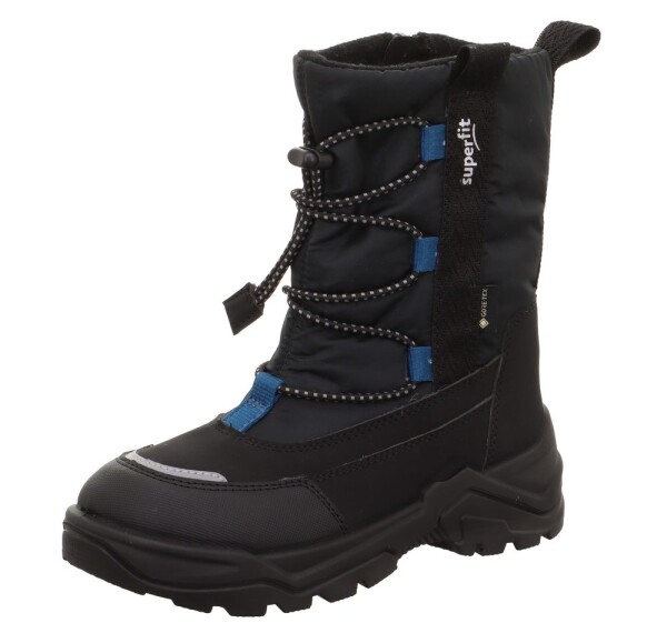 Chlapčenské zimné topánky barefit SNOW MAX Black/Blue Gore-Tex, Superfit , 1-002025-0000, čierna - 28