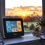 GreenBlue 46003 čierna / Meteostanica / Wi-Fi / LCD displej / vonkajšie čidlo / budík (GB522)