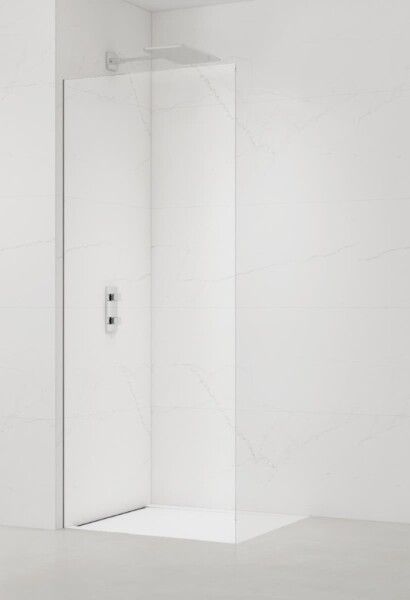 Sprchová zástena SAT walk-in 60 cm so skrytým profilom pod obklad SATBWI60PRPO SATBWI60PRPO