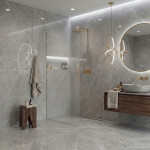 CERANO - Sprchová zástena Walk-in Crystal Ľ/P - 8 mm - bezvzperový systém - zlatá, mliečne sklo - 160x200 CER-8050BD6722