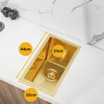 VELAZO Malý zlatý kuchynský drez 22 x 44 cm, Velazo VELAZ2244G
