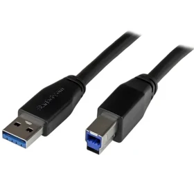 StarTech USB-A na USB-B 5 m čierna / Kábel / USB 3.0 / 5 Gbit/s (USB3SAB5M)