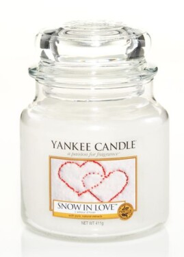 Yankee Candle Snow in Love stredný pohár 411g / doba horenia až: 75 h (5038580011029)