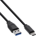 InLine USB-C - USB-A 0,5 m čierna / Kábel / USB 3.2 Gen 2 / 10 Gbps (35716)