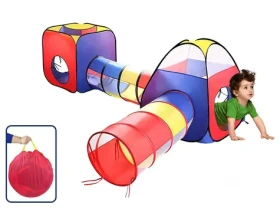 Detský hrací stan 4v1 Kocka-Tunel-Iglu