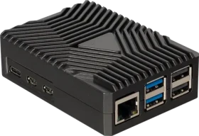 Joy-it Raspberry Pi case Alu-09 pre Raspberry Pi 5 čierna (RB-AlucaseP5-09)