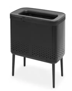 Brabantia Bo Kôš na bielizeň 60 L čierna / 67 x 32 x 54 cm (200526)