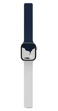 Moft Snap Duo tmavo modrá/Misty Cove / Remienok / Obojstranný silikónový / Pre Apple Watch 1-11/SE/SE 2/SE 3 (38-42 mm) (MD025-1-42-NYBUMCGY)