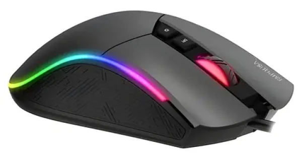 Inca IMG-GT19 čierna, šedá / Herná optická drôtová myš / 4800 DPI / 7 tlačidiel / RGB / USB-A / 1,65 m (IMG-GT19)