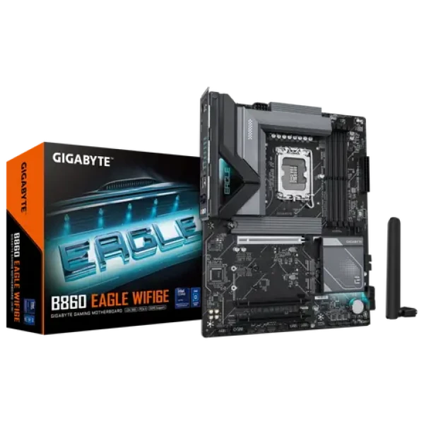 GIGABYTE B860 Eagle WiFi6E/B860/LGA 1851/ 4X DDR5/PCIEx 16/2.5GLAN/Wi-Fi/ATX (B860 EAGLE WIFI6E)