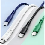 USAMS SJ502 U68 modrá / Dátový a nabíjací kábel / MicroUSB / 2A / 1m (SJ502USB03)