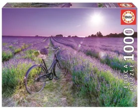 Educa Puzzle Bicykel v levanduľovom poli
