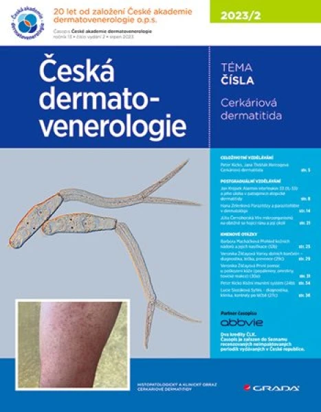 Česká dermatovenerologie 2023/2, Hercogová Třešňák Jana