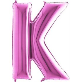 Nafukovací balónik písmeno K ružové 102 cm - Grabo