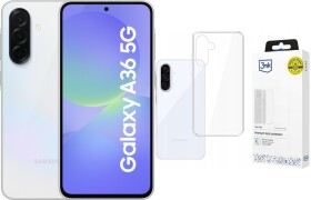 Samsung Galaxy A36 5G 6/128GB Biały (SM-A366BZABEUE) + Etui Clear Case
