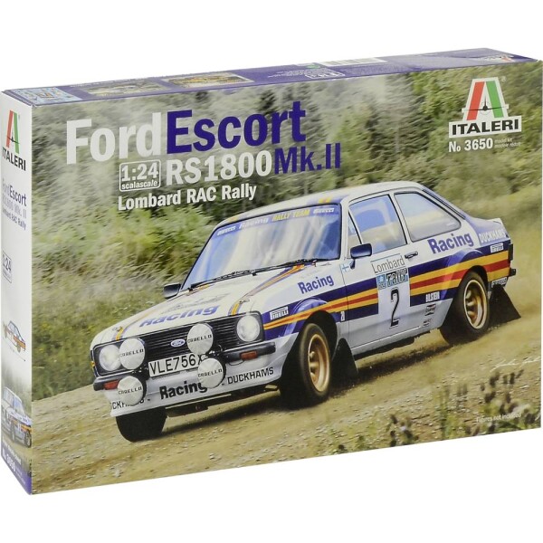 Italeri 3650 Ford Escort RS 1800 MK.II Lombard model auta, stavebnica 1:24; 3650