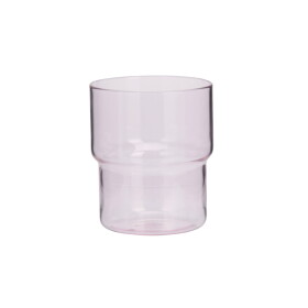 MADAM STOLTZ Pohár Coloured Mix 250 ml Rúžová